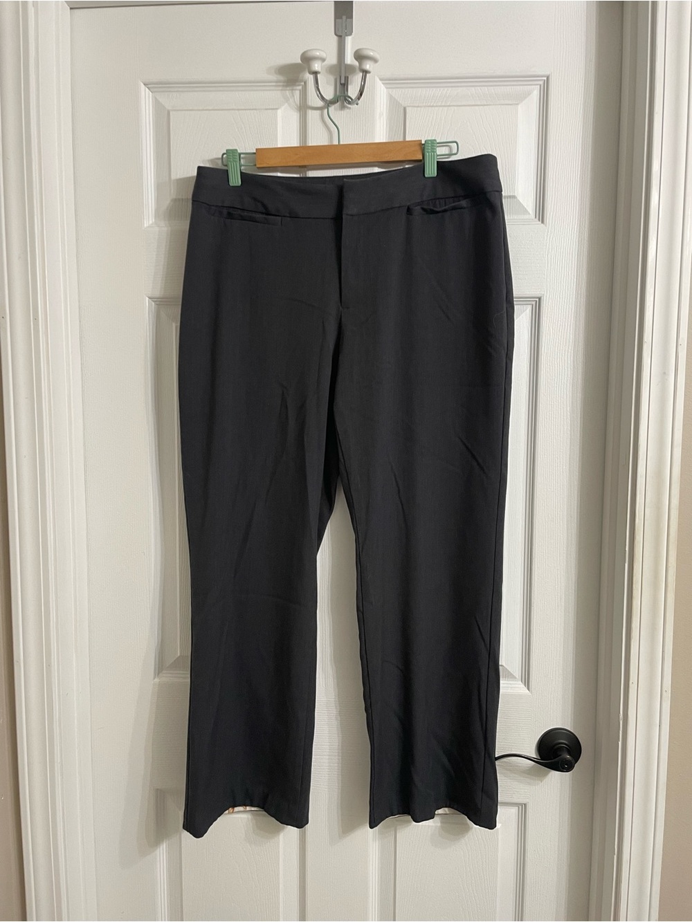 Christopher & Banks 14 short Charcoal Wide Leg Pants